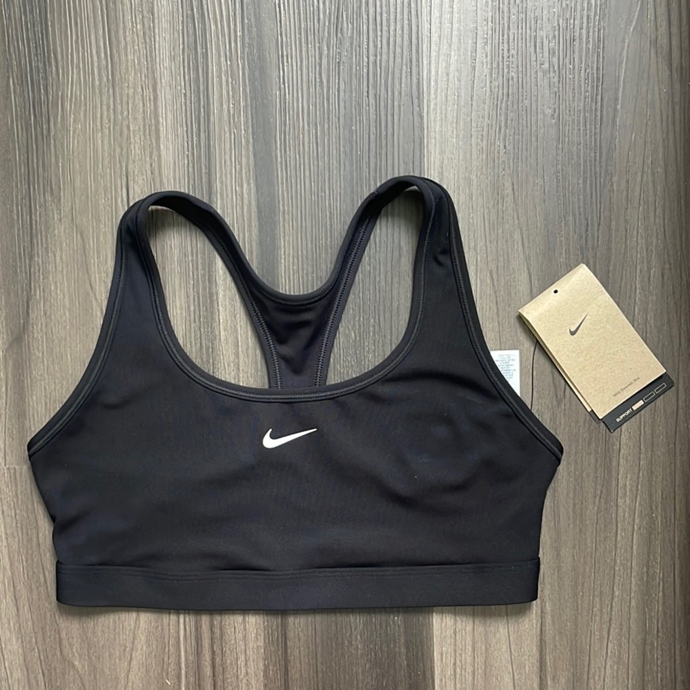 Nike Black Sports Bra Moisture-Wicking Racerback